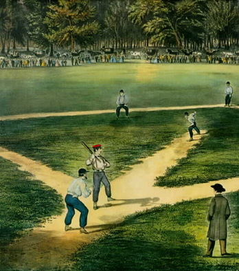 Первая игра в бейсбол по правилам