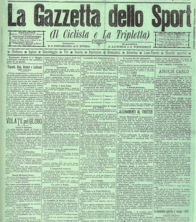Рождение La Gazzetta dello Sport